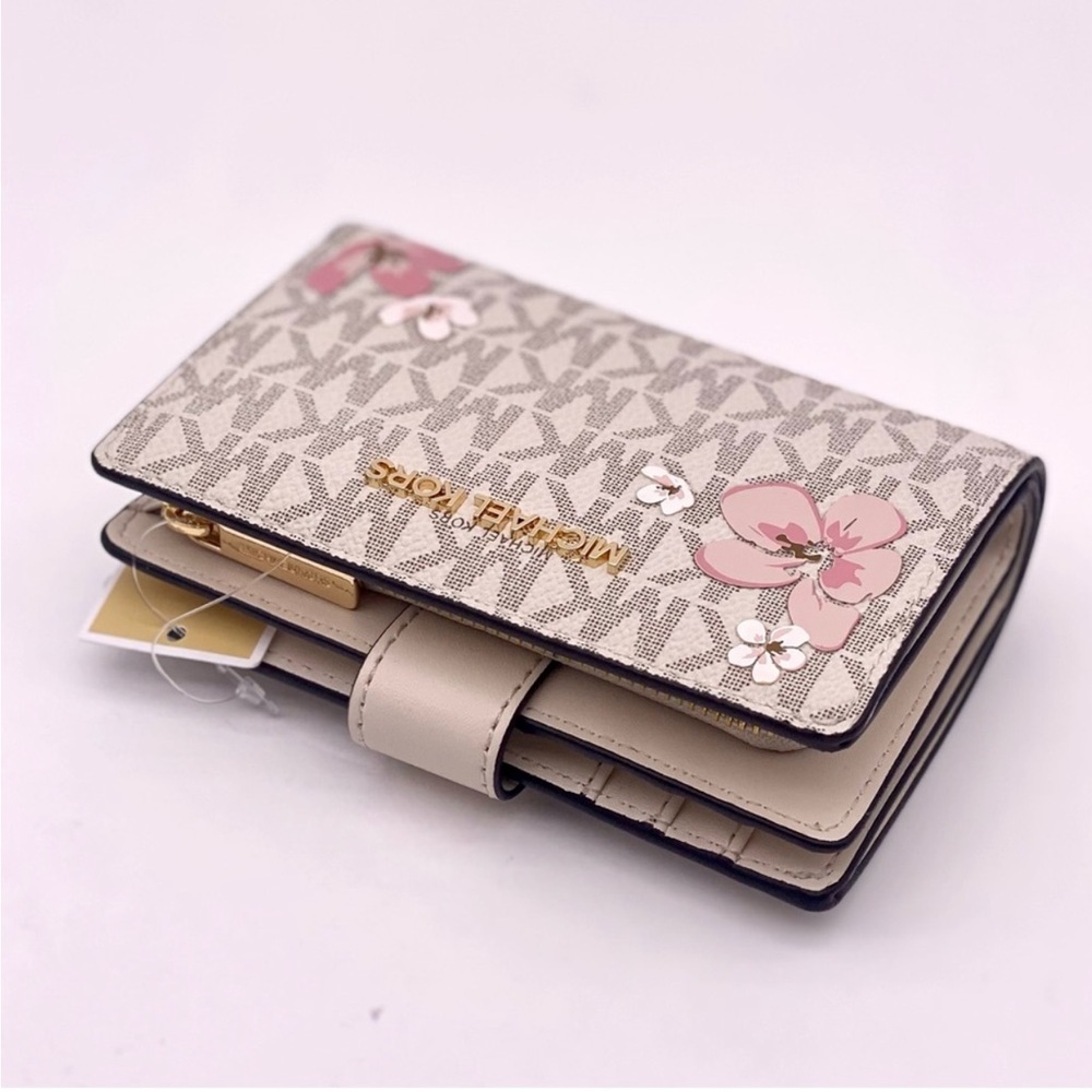 Michael Kors Floral Medium Bifold Wallet - Picture 9 of 11
